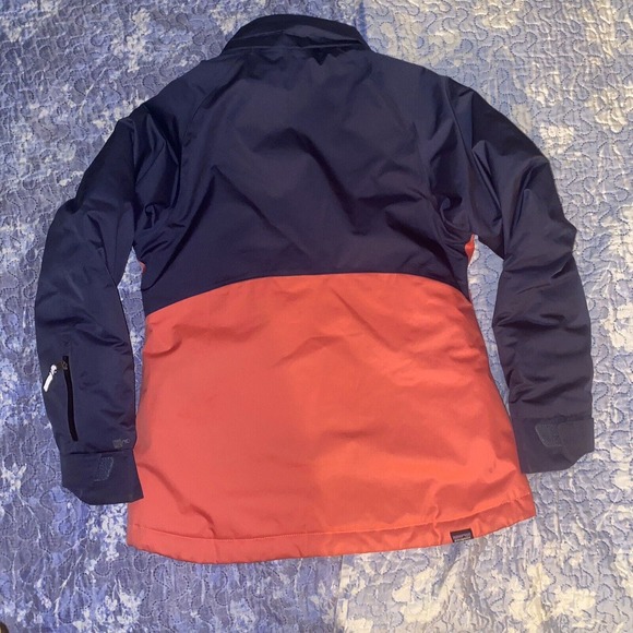 Patagonia Girl’s Snowbelle Jacket Blue / Pink Size Large 12 Used/Preown - Picture 10 of 13